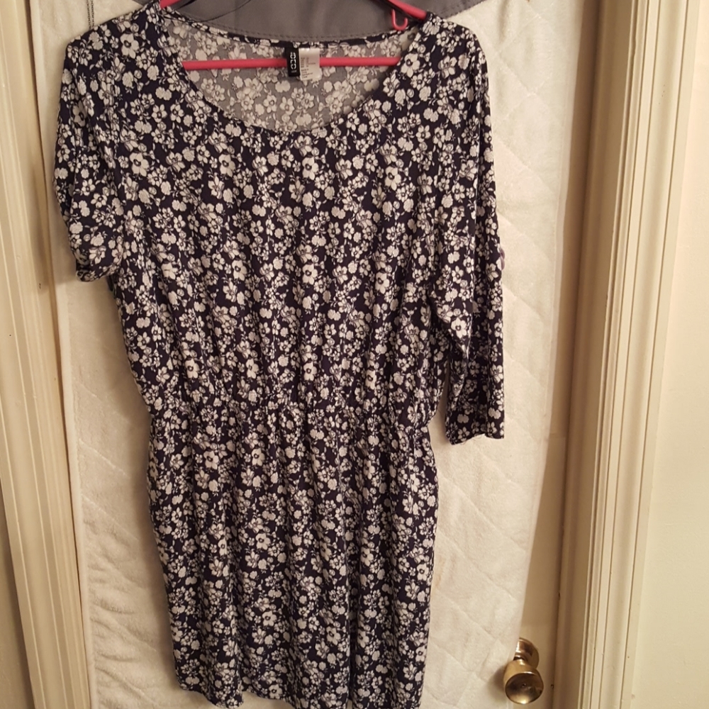 H&M floral patterned mini dress.